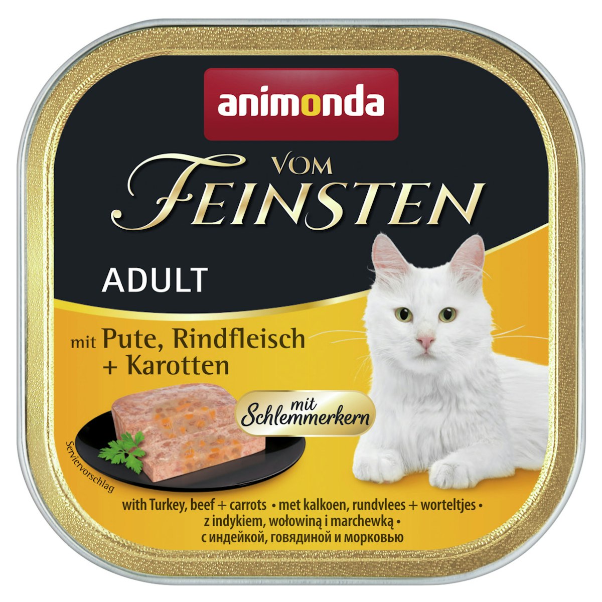 animonda Vom Feinsten Adult mit Schlemmerkern 100g Schale Katzennassfutter von Animonda