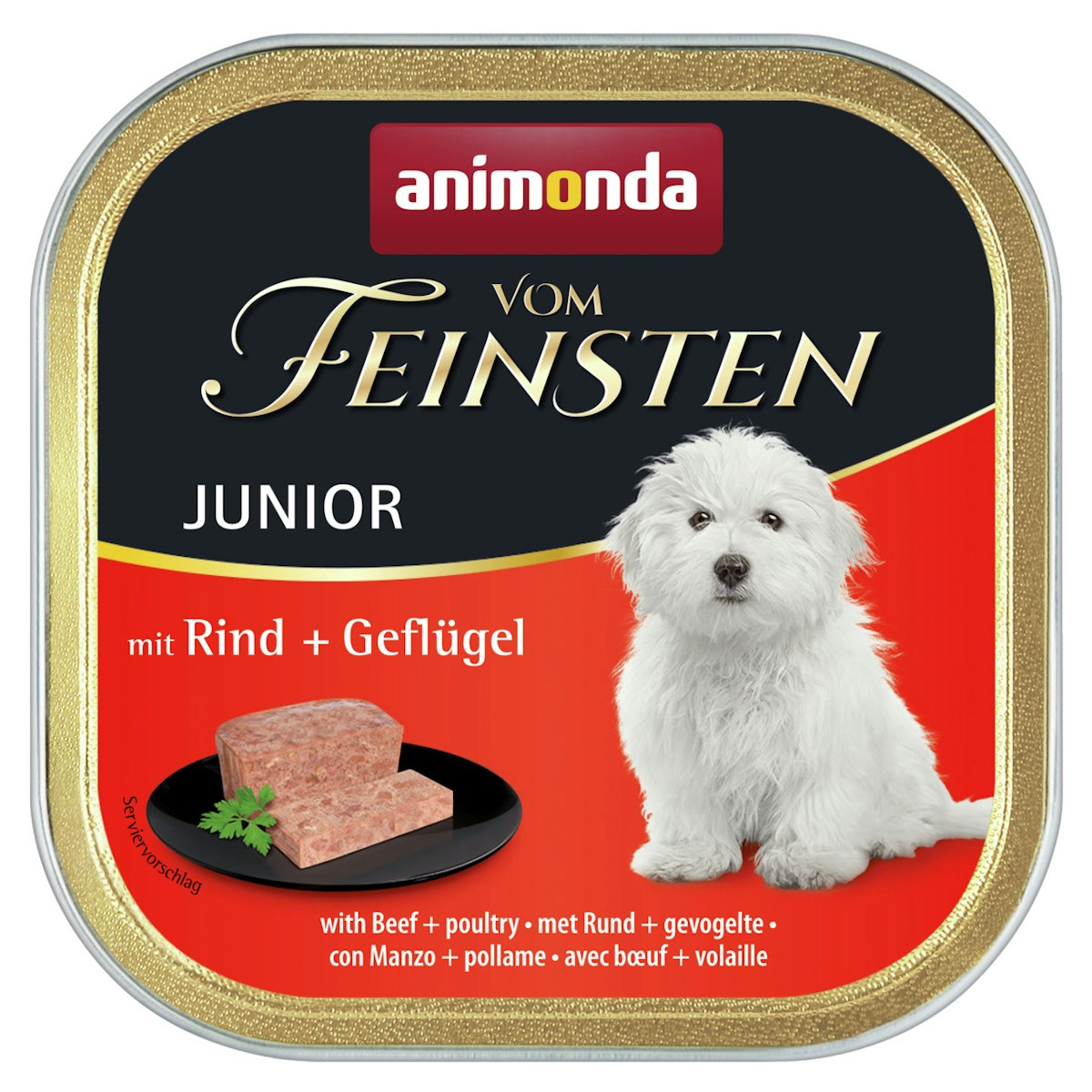 animonda Vom Feinsten Junior 150g Schale Hundenassfutter von Animonda