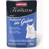 animonda Vom Feinsten Katze Adult Raffinesse in Gelee reich an Huhn mit Lachs 24x85 g von Animonda