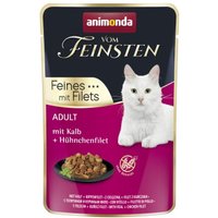 animonda Vom Feinsten Katze Feines mit Filets Adult Huhn mit Kalb 18x85 g animonda Vom Feinsten Katze Feines mit Filets Adult Huhn mit Kalb 18x85 g von Animonda