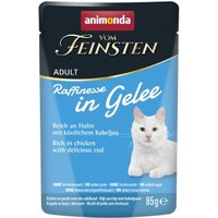 animonda Vom Feinsten Nassfutter Katze, Adult, Raffinesse, in Gelee, Huhn mit Kabeljau 24x85 g von Animonda