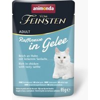 animonda Vom Feinsten Nassfutter Katze, Adult, Raffinesse, in Gelee, Huhn mit Seelachs 24x85 g von Animonda