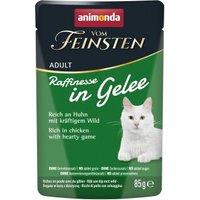 animonda Vom Feinsten Nassfutter Katze, Adult, Raffinesse, in Gelee, Huhn mit Wild 24x85 g von Animonda