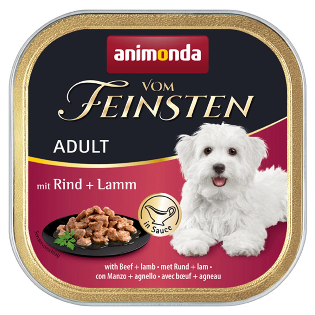 animonda vom Feinsten Adult Rind & Lamm in Sauce 22x150g von animonda vom Feinsten