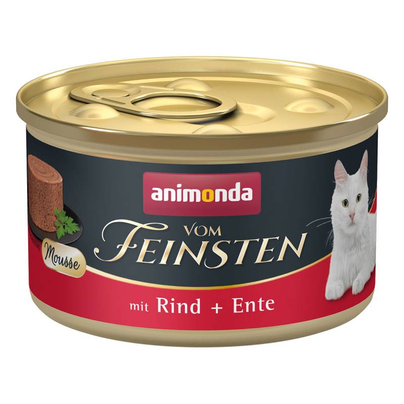 animonda vom Feinsten Mousse mit Rind + Ente 12x85g von animonda vom Feinsten