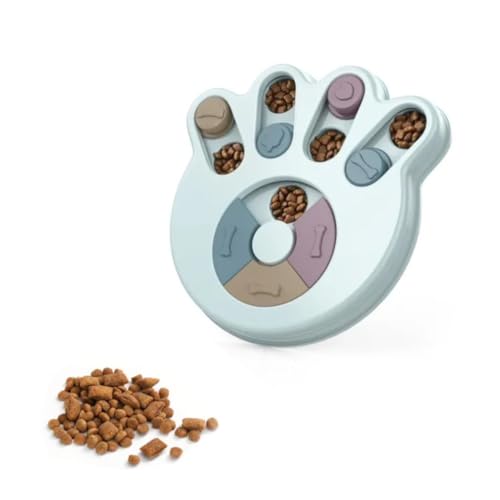 Animood Interaktiver Fressnapf für Hunde, Katzen – Schüssel gegen Schlupf, Puzzle, Dressur, Stimulation von Animood