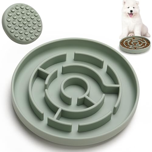 Slow Feeder Hundenäpfe Silikon Labyrinth Futter Saugnapf Futternapf Futterspender Haustier Puzzle Leckmatte zum Verlangsamen des Fressens für kleine Rassen Größe Hunde Slow Feeder Hundenäpfe Silikon Labyrinth Futter Saugnapf Futternapf Futterspender Haustier Puzzle Leckmatte zum Verlangsamen des Fressens für kleine Rassen Größe Hunde von Anipaw