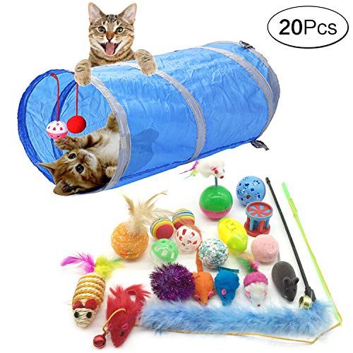 Anjing Cat Toys Katzenspielzeug für Katzen, Kätzchen, 20 Stück von Anjing