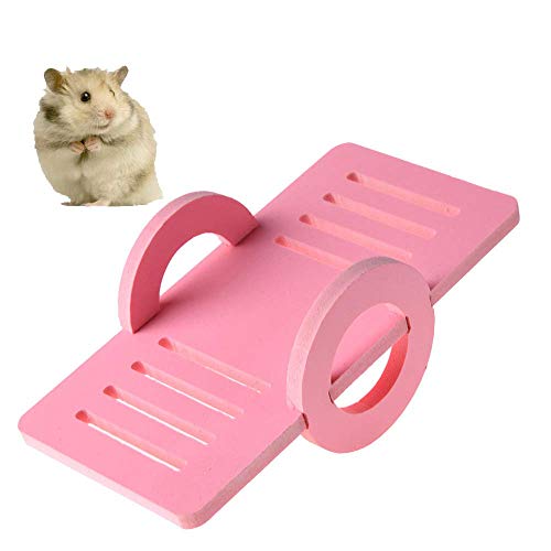 Anjing Hamster Wippe Spielzeug Haus Käfig Spielzeug Lustige Wippe Spielzeug Haustier Vogel Käfig Nest Wippe Übung Spielzeug Rosa von Anjing