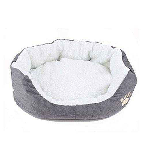 Anjing Haustierbett, rund, oval, aus Fleece, Nistkasten von Anjing