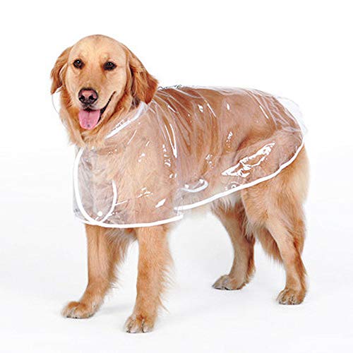 Anjing Große Hunde Regenmantel Transparent Wasserdicht Outdoor Kleidung von Anjing