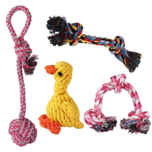 Anjing Hundespielzeug/Kauspielzeug für Welpen, für kleine und mittelgroße Hunde, 4 Stück von Anjing