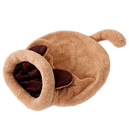 Anjing Katzenschlafsack aus Fleece, weich, selbstwärmend, waschbar, Kuschelsack, Decke von Anjing