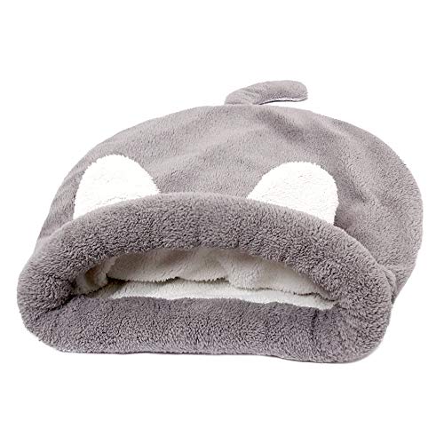Anjing Schlafsack Fleece Katzenbetten Kuschelsack Decke Matte Sack geeignet für Katzen und Welpen, grau Anjing Schlafsack Fleece Katzenbetten Kuschelsack Decke Matte Sack geeignet für Katzen und Welpen, grau von Anjing