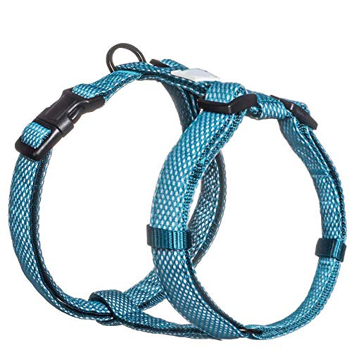 Anjing Reflektierendes Hundegeschirr, weiche und strapazierfähige Materialien für eine bequeme Passform, bietet absolute Reflektivität, blau von Anjing