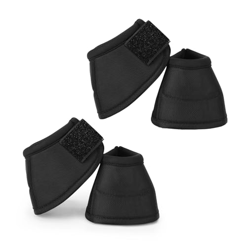 Ankaier Hufglocken für Pferde, Schutzhuf, ballistischer Schutz, einfach anzuziehen, bequem, langlebig, zuverlässig, stoßdämpfend, 4 Stück, Schwarz, Größe L Ankaier Hufglocken für Pferde, Schutzhuf, ballistischer Schutz, einfach anzuziehen, bequem, langlebig, zuverlässig, stoßdämpfend, 4 Stück, Schwarz, Größe L von Ankaier