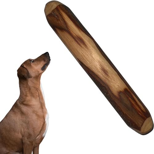 ANLOLIVE | 1 Stiel XL| 25 bis 27 cm – Natürliches Olivenholz Beißring für große Hunde: Gesund | Hilft Angst zu reduzieren von Anlolive