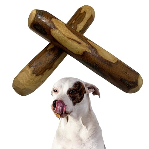 Anlolive Beißring für Hunde aus Olivenholz | Beseitigt Ängste (L/2Beißer) von Anlolive
