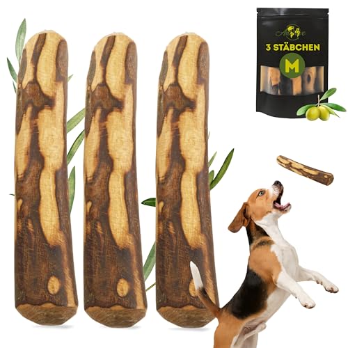 Anlolive | Pack 3 Natürliche Kausticks Größe M 18-20 cm | Für Mittelgroße Hunde | Olivenholz-Stick | Sicheres, Gesundes und Langlebiges Spielzeug | Zahnpflege und Angstbewältigung Anlolive | Pack 3 Natürliche Kausticks Größe M 18-20 cm | Für Mittelgroße Hunde | Olivenholz-Stick | Sicheres, Gesundes und Langlebiges Spielzeug | Zahnpflege und Angstbewältigung von Anlolive