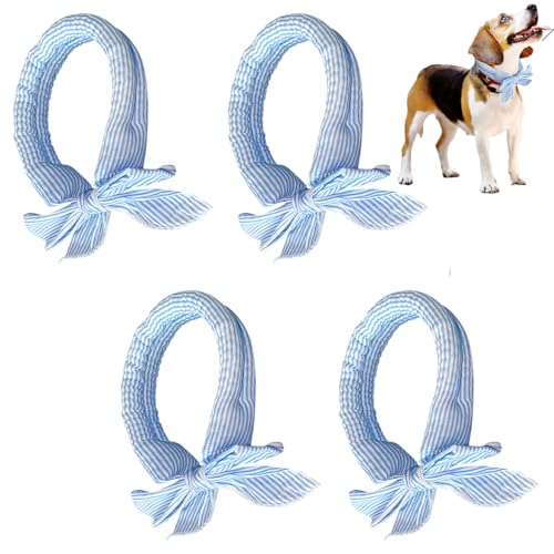 4 Stücke Hundehalsband Kühlend Für Hunde - Hunde Halstücher Kühlends - Halstuch Stylische Wärmeableitung Bandana | Für Kühlhunde Im Sommer von Anloximt