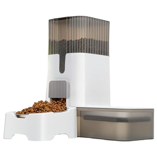 Anloximt Automatischer Katzenfutterautomat,Automatischer Haustierfutterspender,Automatischer Futterspender für Katzen - Automatischer Futterspender mit großer Kapazität, 2-in-1-Wasserspender, Anloximt Automatischer Katzenfutterautomat,Automatischer Haustierfutterspender,Automatischer Futterspender für Katzen - Automatischer Futterspender mit großer Kapazität, 2-in-1-Wasserspender, von Anloximt