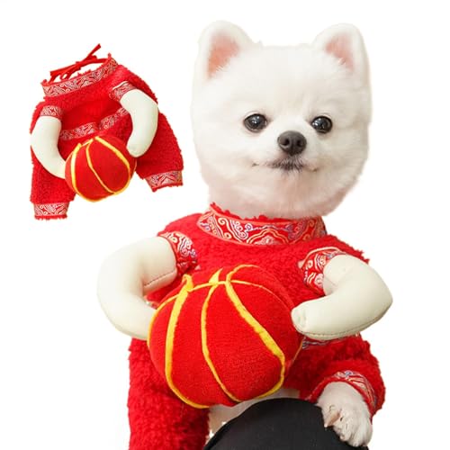 Anloximt Chinesisches Neujahrskostüm für Hunde, Chinesisches Neujahrskostüm für Haustiere | Laternen-Hundetuch für das chinesische Neujahr,Wintermantel-Haustierkleidung, Warmer Anzug, Anloximt Chinesisches Neujahrskostüm für Hunde, Chinesisches Neujahrskostüm für Haustiere | Laternen-Hundetuch für das chinesische Neujahr,Wintermantel-Haustierkleidung, Warmer Anzug, von Anloximt