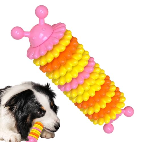 Anloximt Kauspielzeug für Hunde, Beißspielzeug für Hunde | Kauspielzeug für Hunde für Aggressive Kauer,Anreicherungsspielzeug für Hunde, interaktives Haustierspielzeug in Raupenform von Anloximt