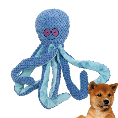 Anloximt Plüschhund quietschendes Spielzeug, gefüllter Hund quietschende Spielsachen, Stoffes Welpe -Spielzeug, geformtes Welpe -Kautgerät für kleine, mittlere und große Haustiere von Anloximt