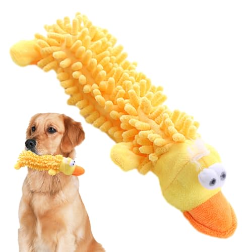 Anloximt Quietschendes Plüsch-Hundespielzeug,Quietschspielzeug für Hunde | Langlebiges Hundespielzeug | Niedlicher, langlebiger, mit Plüsch gefüllter Hundeplüsch mit Quietschgeräusch für kleine von Anloximt