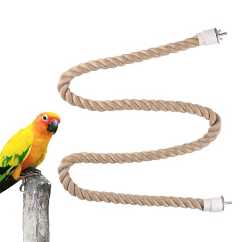 Anloximt Seilstange für Vogelkäfige, Vogelseilbarsch,Swing Seil - Bird Barch Stand Climbing Cage Accessoire für kleine Tiere Shots Cockatiels Lovebirds Anloximt Seilstange für Vogelkäfige, Vogelseilbarsch,Swing Seil - Bird Barch Stand Climbing Cage Accessoire für kleine Tiere Shots Cockatiels Lovebirds von Anloximt