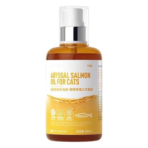 Anloximt Welsfischöl - 200ml Flüssiges Fischöl Ergänzungsfutter | Hochkonzentriertes Reines Tierprodukt Mit Schneller Wirkung Zur Unterstützung Der Gelenkbeweglichkeit Und Hautgesundheit Bei Hunden von Anloximt