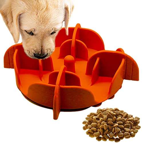 Hund-Puzzle-Schüssel | Slow Feeder Hundenapf aus Silikon,Pet Slower Food Feeding Dishes Interactive Bloat Stop Dog Bowl Verhindert das Ersticken eines gesunden Hundenapfs Anloximt von Anloximt