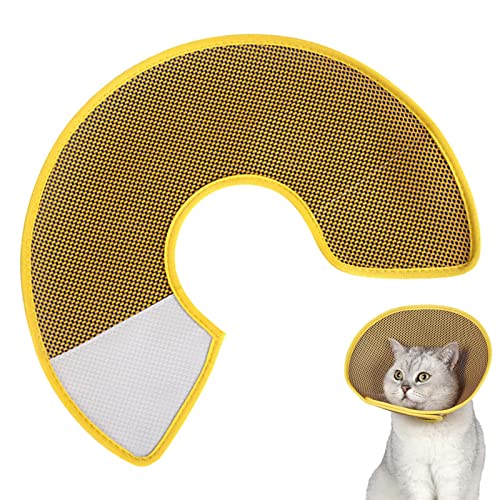 Katzen-Kegelhalsband weich,Verstellbarer Elizabeth-Schutzkragen | Bequemes Katzen-Nackenkissen-Wiederherstellungs-Haustierkegel-E-Halsband für Katzen-Welpen-Kaninchen Anloximt von Anloximt