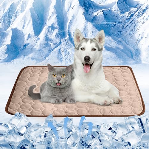 Anluomania Kühlmatte für Hunde, Kühlmatte Hunde 55x70cm, Selbstkühlende Hundematte Waschbar, Verschleißfest Kühldecke Katzen, Kühldecke für Drinnen, Draußen und Auto Anluomania Kühlmatte für Hunde, Kühlmatte Hunde 55x70cm, Selbstkühlende Hundematte Waschbar, Verschleißfest Kühldecke Katzen, Kühldecke für Drinnen, Draußen und Auto von Anluomania