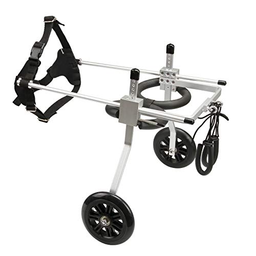 Anmas Power Hund Rollstuhl,Verstellbarer und tragbarer Rollstuhl für Hinterbeine (L) von Anmas Power