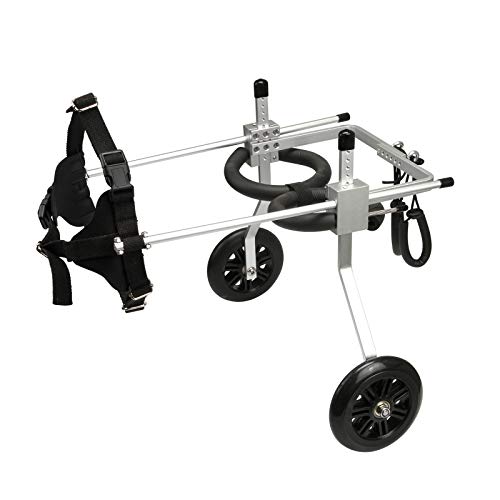 Anmas Power Hund Rollstuhl,Verstellbarer und tragbarer Rollstuhl für Hinterbeine (M) von Anmas Power