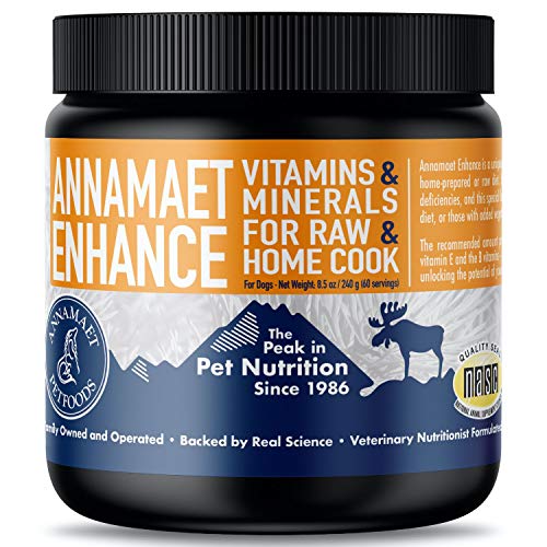 Annamaet Enhance Vitamin- und Mineralergänzung für Rohe und heimische Mahlzeiten für Hunde, 240 ml, gebrochenes Weiß Annamaet Enhance Vitamin- und Mineralergänzung für Rohe und heimische Mahlzeiten für Hunde, 240 ml, gebrochenes Weiß von Annamaet