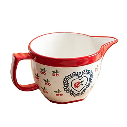 Anneome Rührschüssel Keramik-servierschüssel Mit Ausgießer Praktische Schüssel Zum Backen Und Kochen Anneome Rührschüssel Keramik-servierschüssel Mit Ausgießer Praktische Schüssel Zum Backen Und Kochen von Anneome