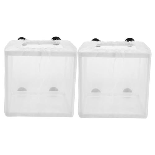 Anneome 2 Stück Fischzuchtbox mit Transparentem Schwimmender Aquarium Ablaichkasten Isolierende Zuchtbox für Guppy Betta und Kleine Garnelen Leicht Praktisch Sichtbare Brutumgebung Anneome 2 Stück Fischzuchtbox mit Transparentem Schwimmender Aquarium Ablaichkasten Isolierende Zuchtbox für Guppy Betta und Kleine Garnelen Leicht Praktisch Sichtbare Brutumgebung von Anneome