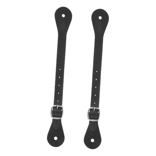 Anneome 2 Stück Stiefel Sporenriemen Pferdegürtelschnalle Pu Leder Schwarze Sporen Einzelne Sporenriemen Anneome 2 Stück Stiefel Sporenriemen Pferdegürtelschnalle Pu Leder Schwarze Sporen Einzelne Sporenriemen von Anneome