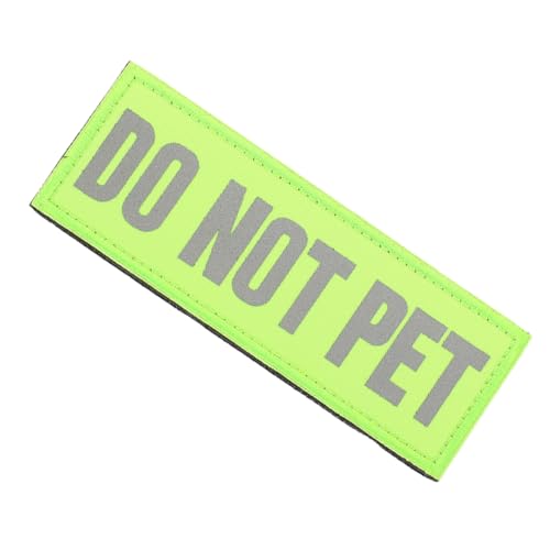 Anneome Reflective Service Dog Patch Professionelles Trainingsabzeichen Mit Reflektierendem Material Geeignet Für Geschirre Und Do Not Pet Applikation Für Sichtbarkeit Und von Anneome