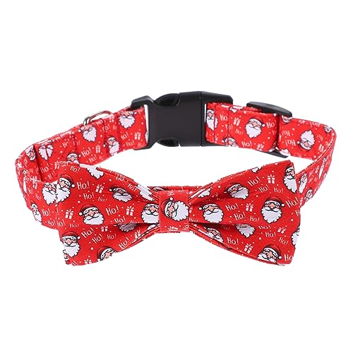 Anneome Modisches Hundehalsband mit Weihnachtsmann-Schleife Haustierhalsband für Katzen Bequem für Partys Feiertage Fotoshootings Das Tägliche Leben Anneome Modisches Hundehalsband mit Weihnachtsmann-Schleife Haustierhalsband für Katzen Bequem für Partys Feiertage Fotoshootings Das Tägliche Leben von Anneome