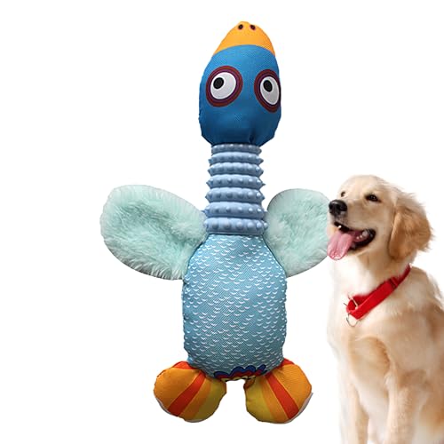 Annewi Quietschendes Hundespielzeug, Füllvogel mit weichem Quietscher, Welpen-Zahnspielzeug, Spaß für Indoor-Welpen und ältere Welpen, Plüsch, kein Chaos, Kauen und Spielen von Annewi
