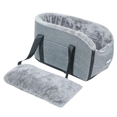 Hundeautositz, Katzenbett Reise Haustier Tragetasche, Hund Autositze für kleine Hunde, Auto Armlehne Sitz, Waschbar Hund Booster Sitz, Auto Innenzubehör für kleine Hunde Katzen Haustierbedarf von Annewi