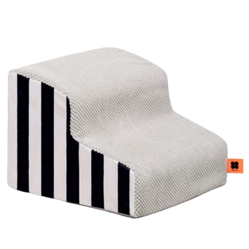 Hundetreppe, 2-stufige Hundetreppe für Couch und Hochbetten, Hundetreppe für Kleine Hunde, Ausgewogene Hundetreppe für Kleine Hunde und Katzen, rutschfeste Welpentreppe für Innen (Lila) von Annewi