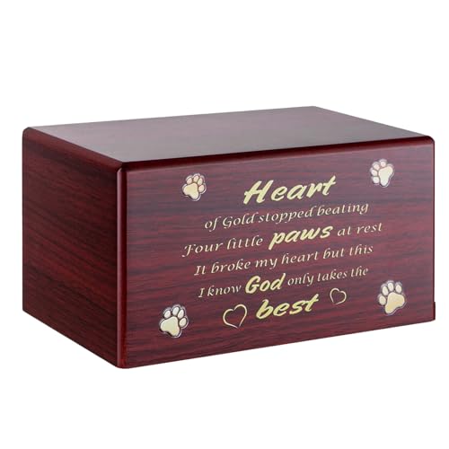 Hundeurnen für Asche, dekorative Einäscherungsboxen mit Deckel, Gedenkgeschenk für Haustiere, Haustierurnen für Stauraum von Annewi