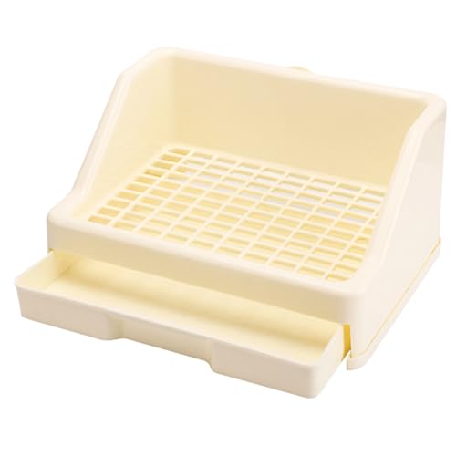 Kaninchentoilette, Töpfchentrainer Pfanne mit Gitter für kleine Haustiere, Hasenklo für kleine Haustiere, Kleintiertoilette, Hasentoilette, kleine Bettkasten, Haustierpfanne für Kaninchen Chinchillas Kaninchentoilette, Töpfchentrainer Pfanne mit Gitter für kleine Haustiere, Hasenklo für kleine Haustiere, Kleintiertoilette, Hasentoilette, kleine Bettkasten, Haustierpfanne für Kaninchen Chinchillas von Annewi