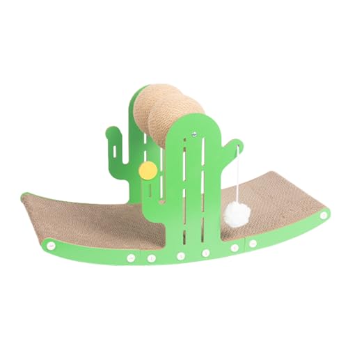 Katzenkratzer Pappe, Karton Katze Kaktus Schütteln Kratzbrett Interessantes Indoor Pet Relaxing Toys Katze Kratzbrett für Innenmöbel Schützer Haustierbedarf von Annewi