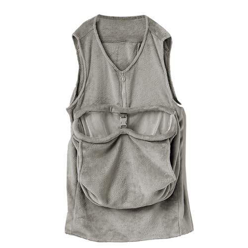 Katzenschlinge, warme Katzenschürzen mit großer Tasche, Katzentasche, Outdoor-Katzen-Schlafsack mit einfachem Verschluss für Zuhause, Spaziergänge, Reisen, Picknick von Annewi