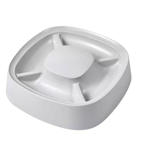 Slow Feeder Katzennapf, Haustier Slow Feeder mit höheren Kanten, Katze Slow Feeder Bowl, Anti Schluck Gesunde Ernährung Haustier Futternapf, verlangsamt das Fressen von Haustieren (Grau) von Annewi
